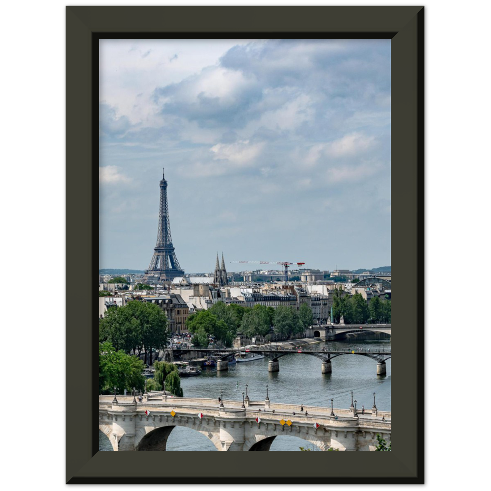 Eiffel Tower, bridges over Seine - Tour Eiffel, ponts sur la Seine