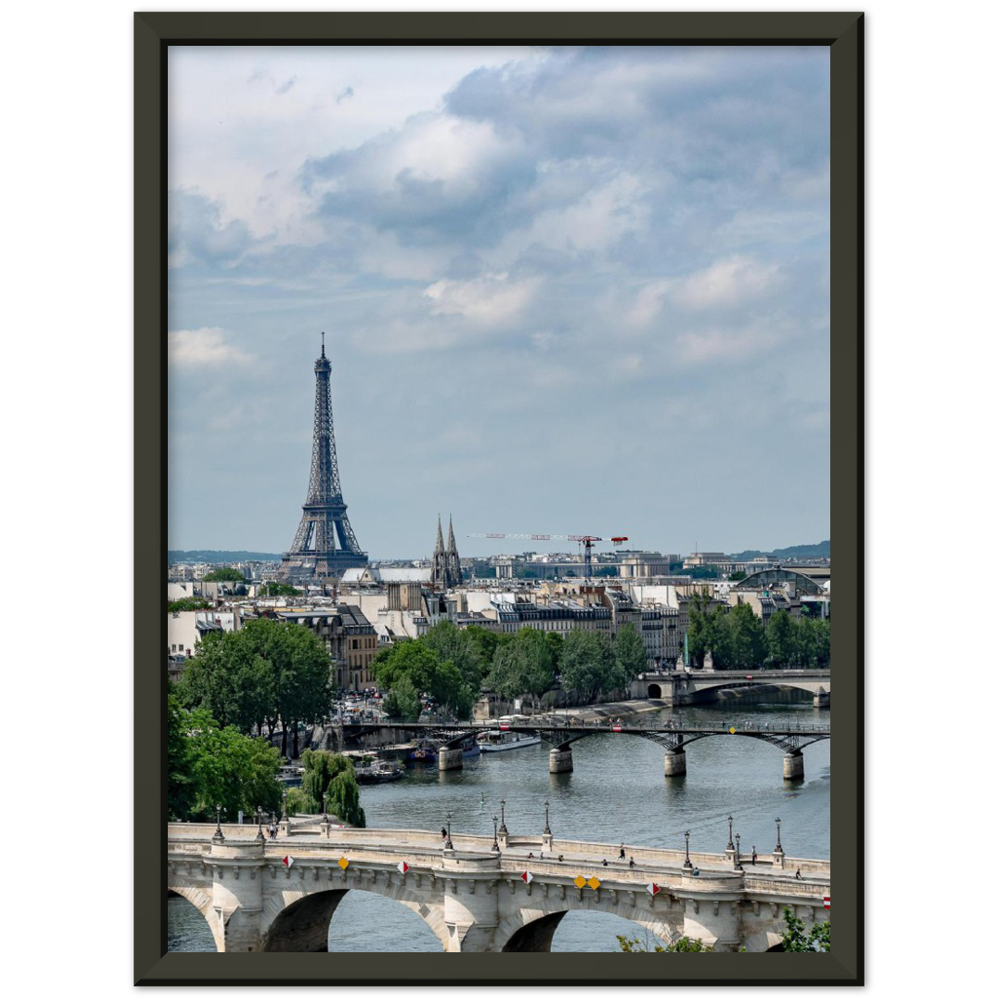 Eiffel Tower, bridges over Seine - Tour Eiffel, ponts sur la Seine